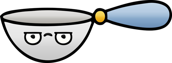 gradient shaded cartoon measuring spoon