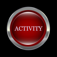 Internet button on white background. Activity icon.
