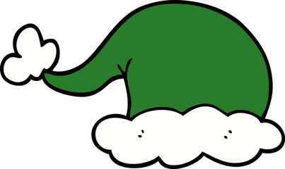 cartoon doodle elf hat