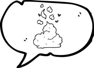 speech bubble cartoon gross poop