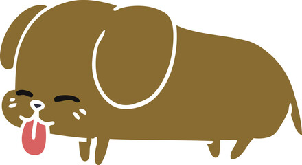 cartoon of cute kawaii dog
