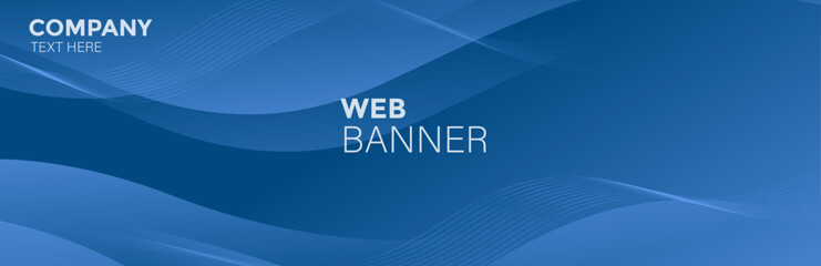 Blue abstract background, Blue banner