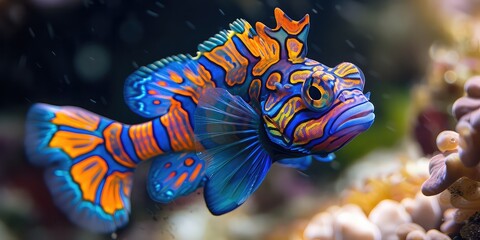 Beautiful Mandarin Fish! Captivating Colors and Patterns - Whether Closeup or in a Graceful Dance - Soft Natural Light