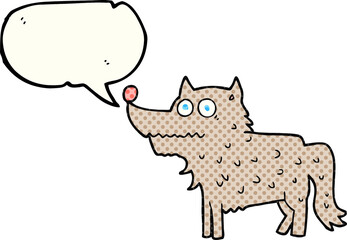 comic book speech bubble cartoon dog