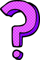 cartoon doodle question mark