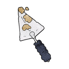 textured cartoon trowel