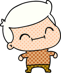 cartoon of kawaii older man