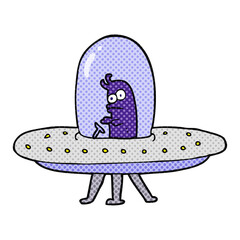 cartoon flying saucer