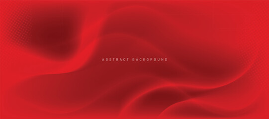 Abstract red waved vector background 