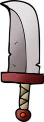 Fototapeta premium cartoon doodle dagger