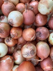 White Onions at a Market
