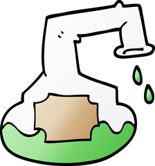 cartoon doodle science experiment