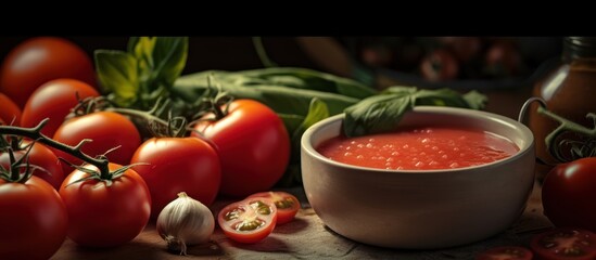 fresh tomato sauce with some tomatoes