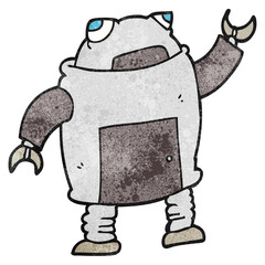 textured cartoon robot
