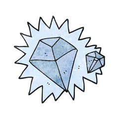 textured cartoon diamonds