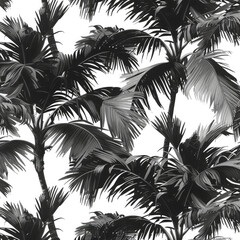 palm leaves pattern