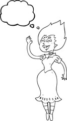 thought bubble cartoon vampire girl