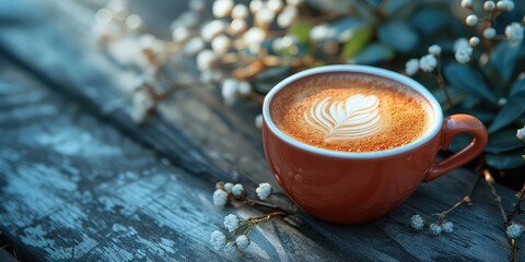 Obraz na płótnie Canvas Coffee's Morning Glory - Aromatic Elegance in a Cup - Wake-Up Magic - Burst of Coffee Glory