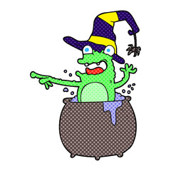 cartoon halloween toad
