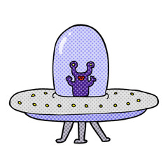 cartoon flying saucer