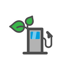 Biofuel petrol refill station. Green energy. Alternative power.