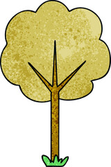 quirky hand drawn cartoon tree