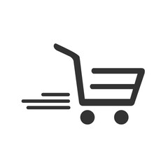 Shopping Cart Icon, flat design best vector icon