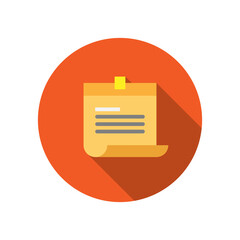 Notification on web browser icon.