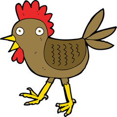 funny cartoon chicken