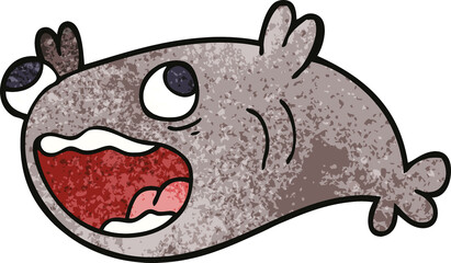 cartoon doodle of a fish