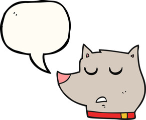 speech bubble cartoon dog