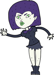 cartoon vampire girl