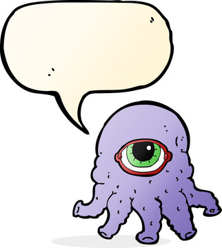 recommend clip art: cartoon alien head with speech bubble