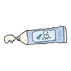 textured cartoon toothpaste