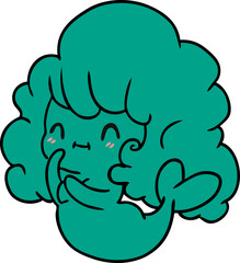 cartoon kawaii cute ghost mermaid