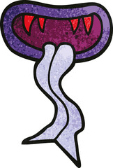 cartoon doodle monster mouth
