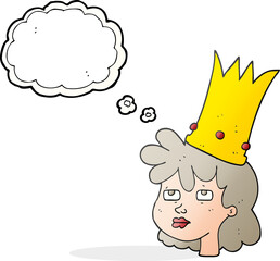 thought bubble cartoon queen