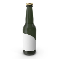 Botella de cerveza transparente