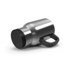 Vaso recostado metálico para café