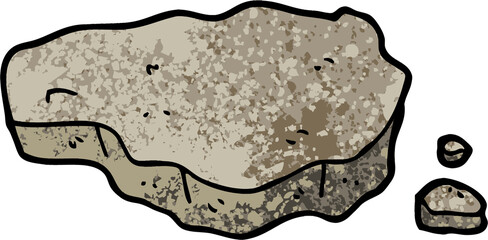 grunge textured illustration cartoon old rock