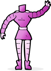 cartoon female robot body  (mix and match cartoons or add own photos)