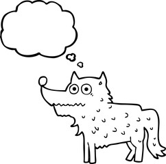 thought bubble cartoon dog