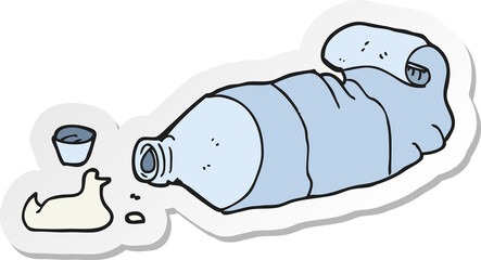 sticker of a cartoon toothpaste tube