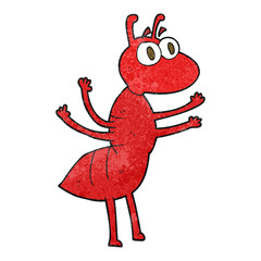 textured cartoon ant