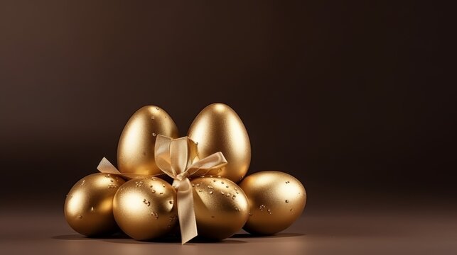 Golden Eggs With a Bow