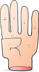 cartoon hand