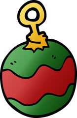 cartoon doodle christmas bauble