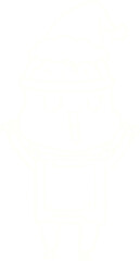 Happy Robot Chalk Drawing