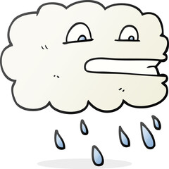 cartoon rain cloud