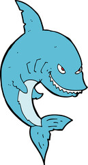 funny cartoon shark